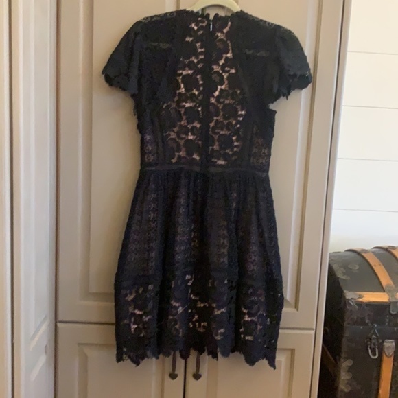 REBECCA TAYLOR- NWOT Black lace cocktail dress. - Picture 10 of 13